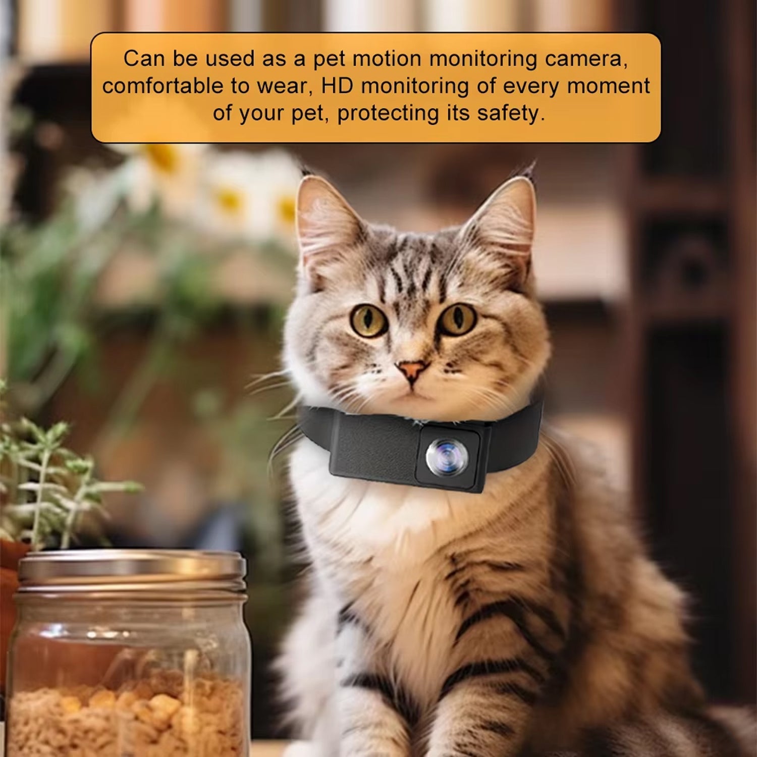 KITTITREK 1080P HD Pet Camera with 160° Wide-Angle Fisheye Lens, 120-Minute Battery and 256GB Micro SD Support