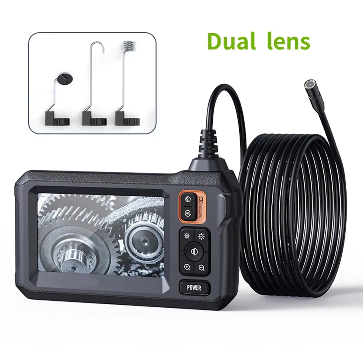 KixSpec 1080P HD Inspection Camera with 4.3 Inch IPS Screen