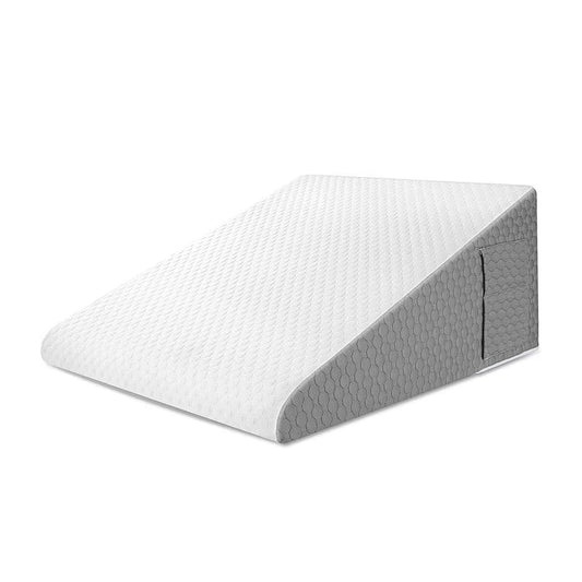 LeanHavi 4-in-1 Orthopedic Wedge Pillow – Dual-Layer Memory Foam, Quilted Cover & Storage Pockets
