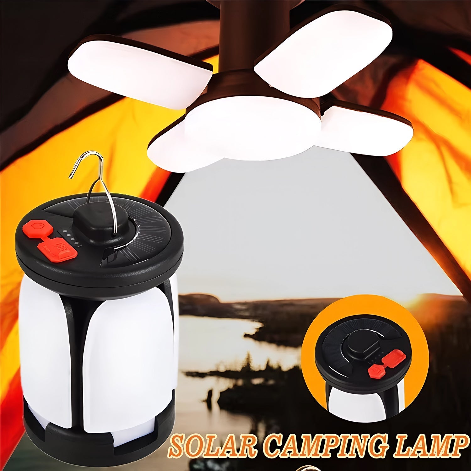 LomiFors LED Emergency Lantern – 1000m Beam Range, Dual Light Modes & USB-C Rechargeable Power Bank