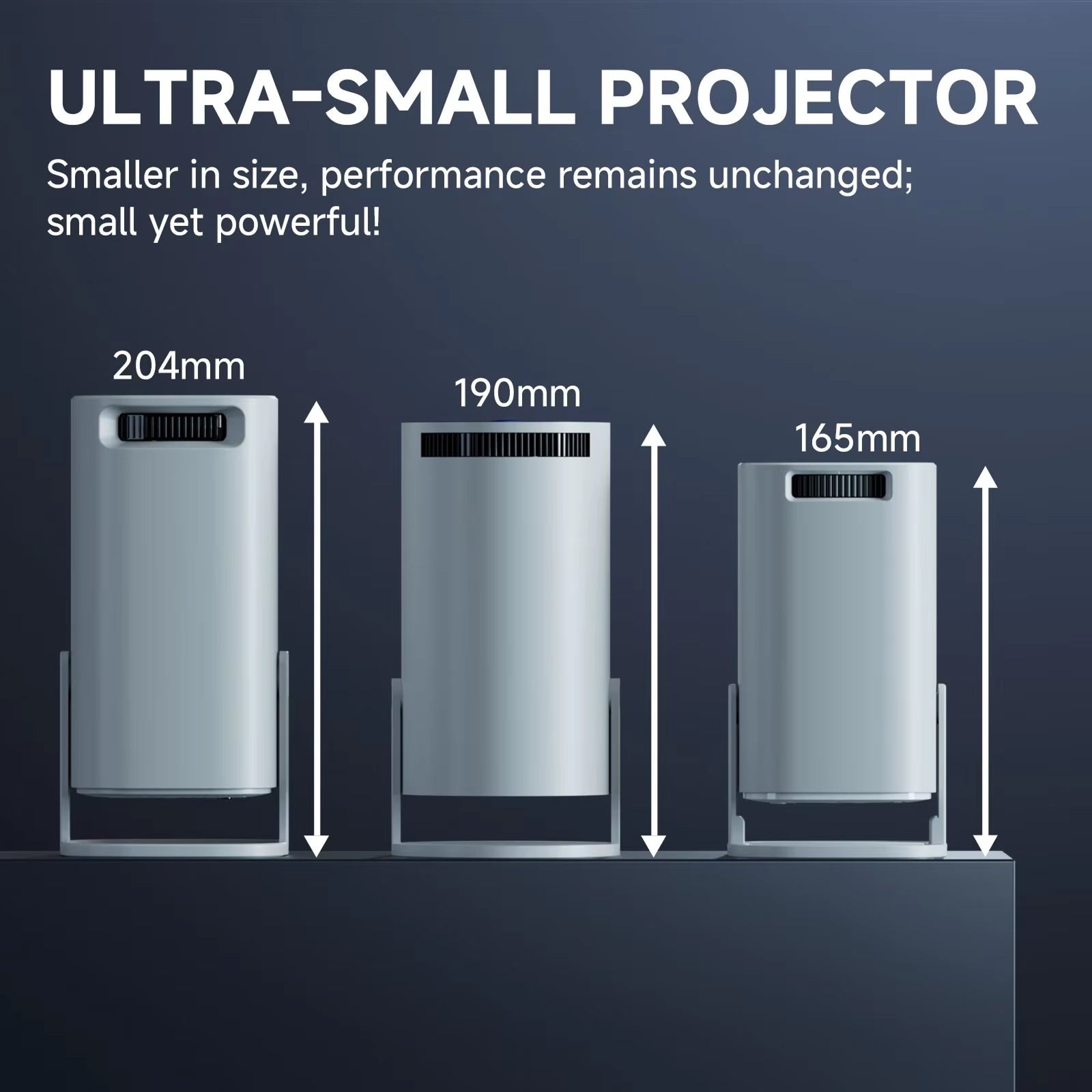 LuxinBeam Android 14.0 Smart Mini Projector – 270° Rotating Gimbal, WiFi 6 & 150-Inch Cinematic Display