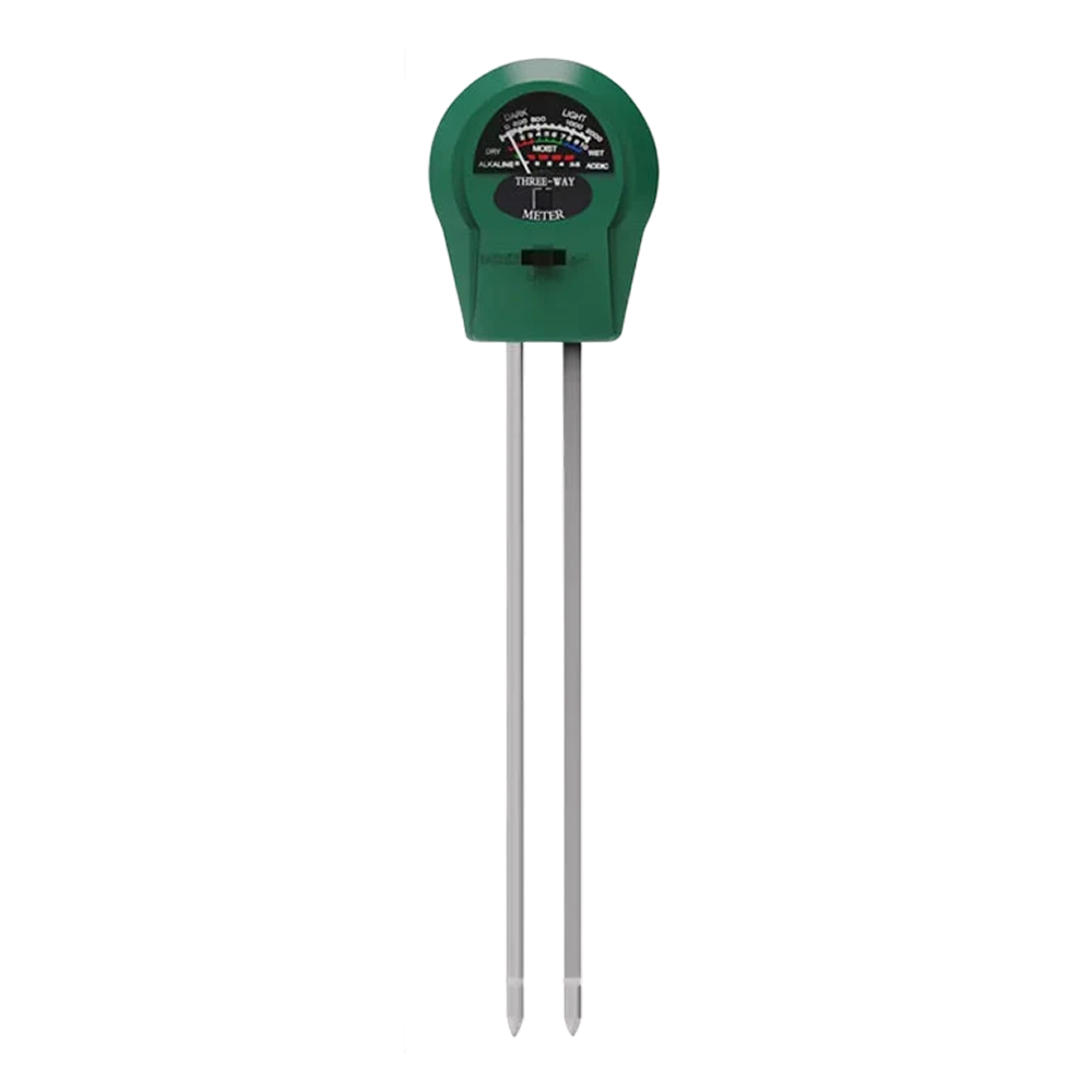MaziSoil 4-in-1 Soil Moisture Meter - pH, Light, and Temperature Tester with Backlit LCD, 3-Second Fast Reading