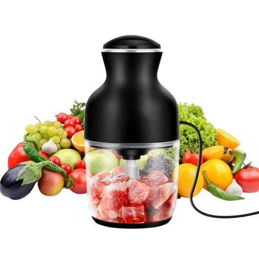 MeaviMax Home Meat Grinder 350W 6-Blade Cyclonic System 600ml Stainless Steel Chopper for Meat and Vegetables