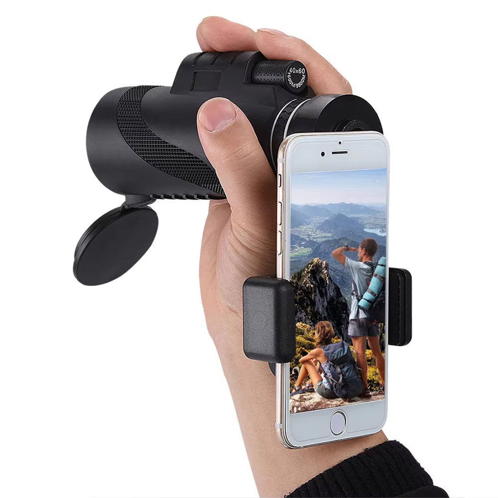 MenixFos 80x100 High Power Monocular – BAK4 Prism, Nitrogen-Purged Waterproofing & Phone Adapter