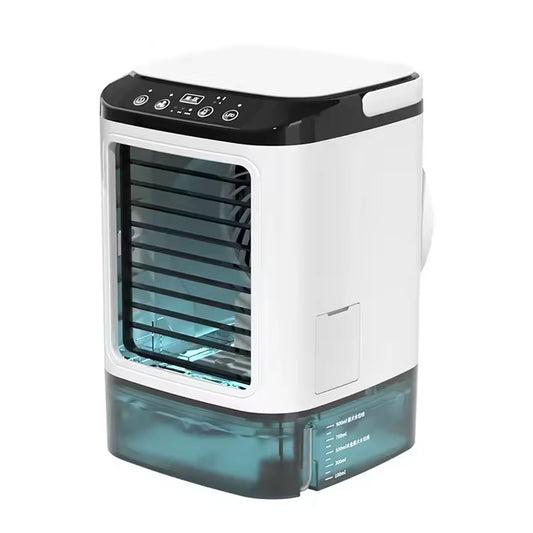 MintFesi Misting Fan 900mL Ice Compartment 10-in-1 Humidifier Quiet 35dB Portable Cooler