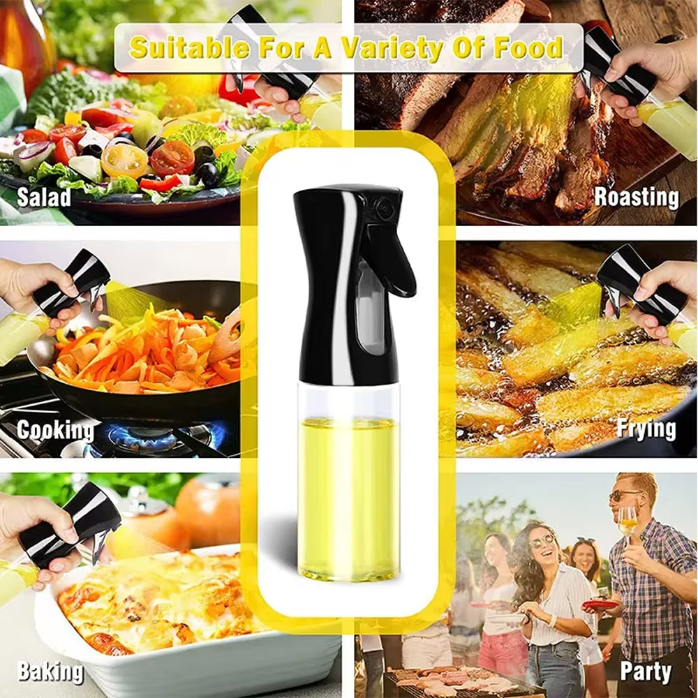 MitiSprix High-Pressure Oil Sprayer – 500ml Continuous Fine Mist, Leak-Proof & Air Fryer Compatible