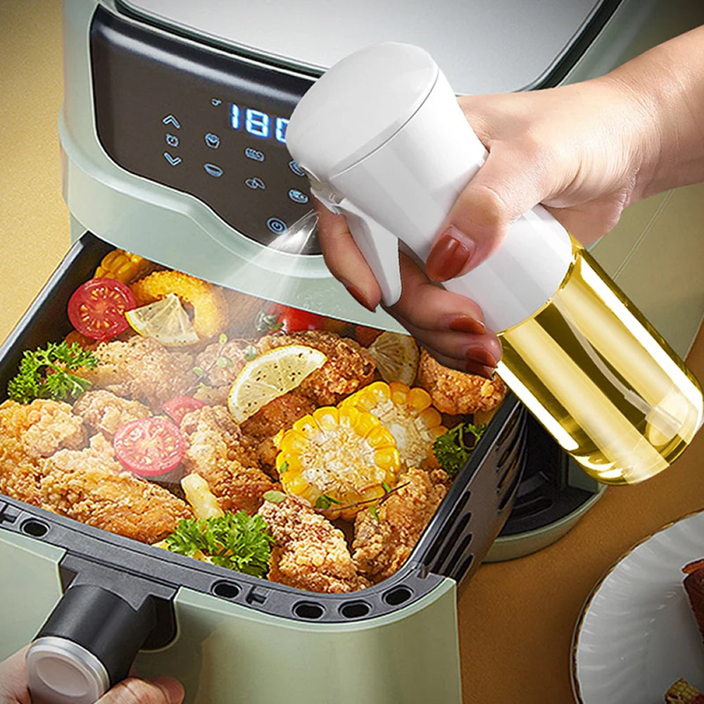 MitiSprix High-Pressure Oil Sprayer – 500ml Continuous Fine Mist, Leak-Proof & Air Fryer Compatible