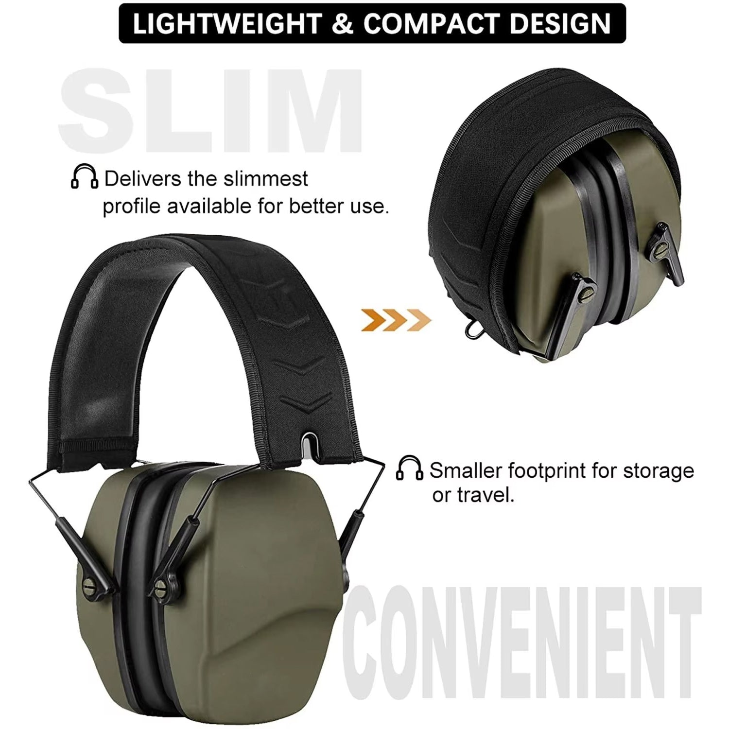 MuffleXis Professional Shooting Ear Muffs – NRR 26dB Protection, Low-Profile Design & ANSI Certified