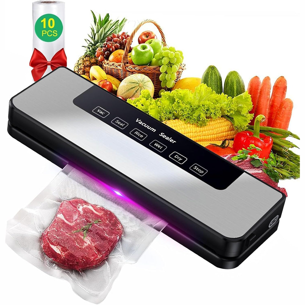 NanadMixi Professional Vacuum Sealer – 65KPa Suction, UV Sterilization & 5-Mode Precision Preservation