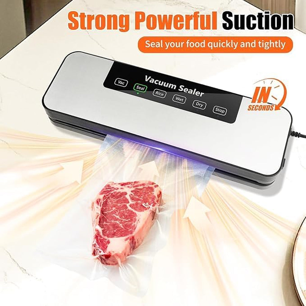 NanadMixi Professional Vacuum Sealer – 65KPa Suction, UV Sterilization & 5-Mode Precision Preservation