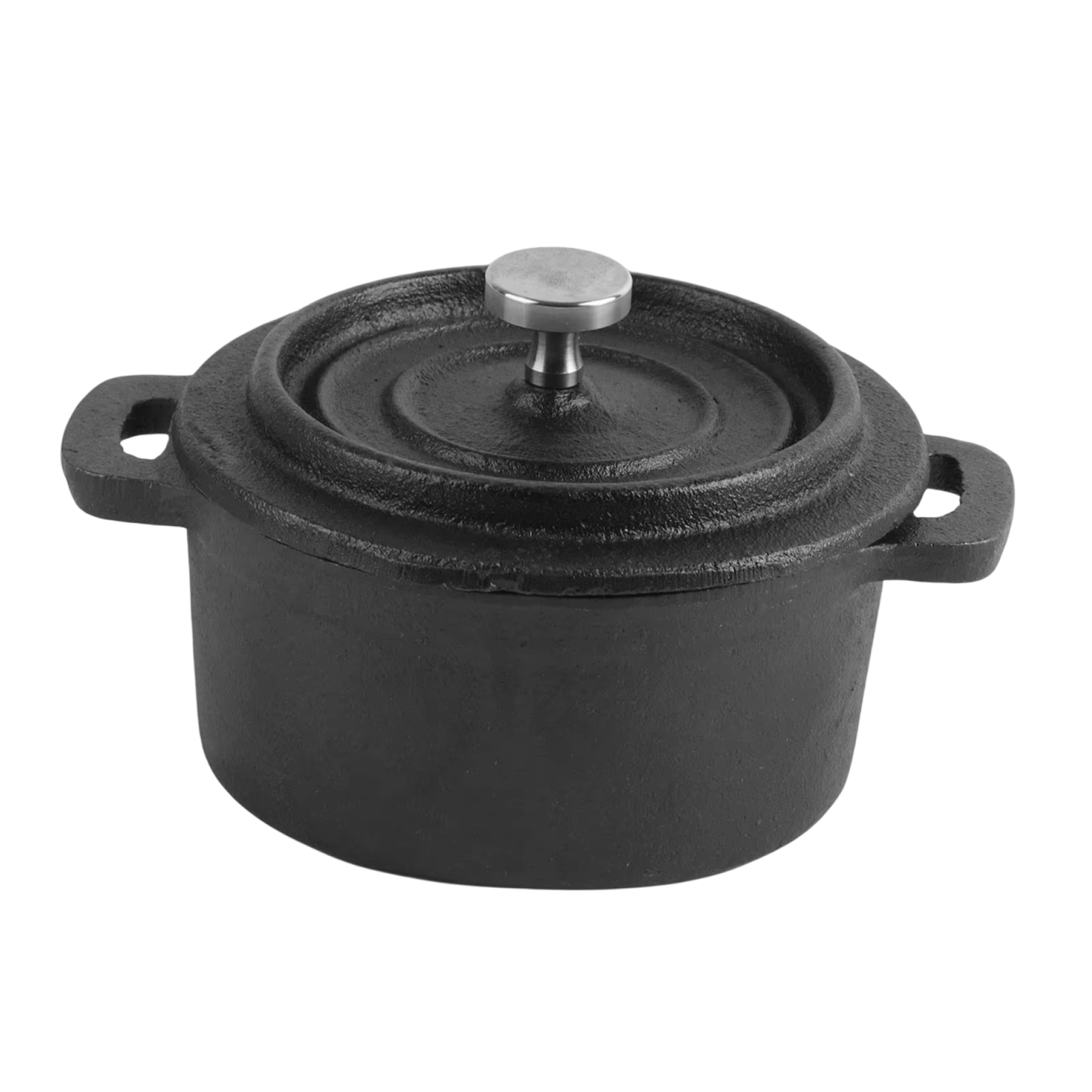 OviLuxin Cast Iron Mini Dutch Oven – 10.8oz Individual Cocotte, Tight-Fitting Lid & Induction Base