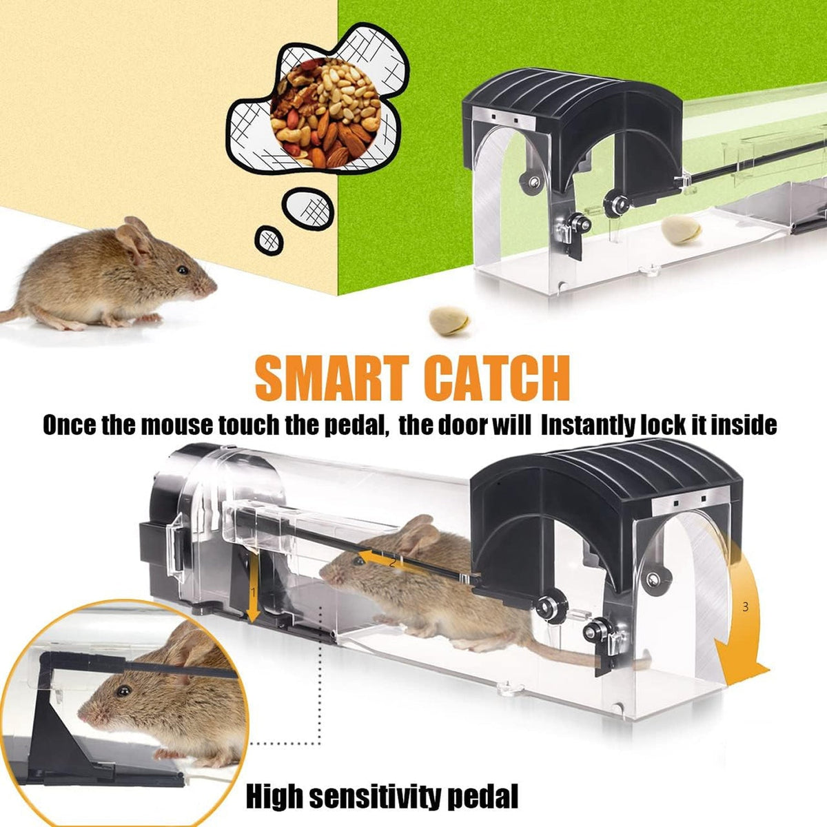 PesieRox Humane Catch-And-Release Design With Ventilation Holes