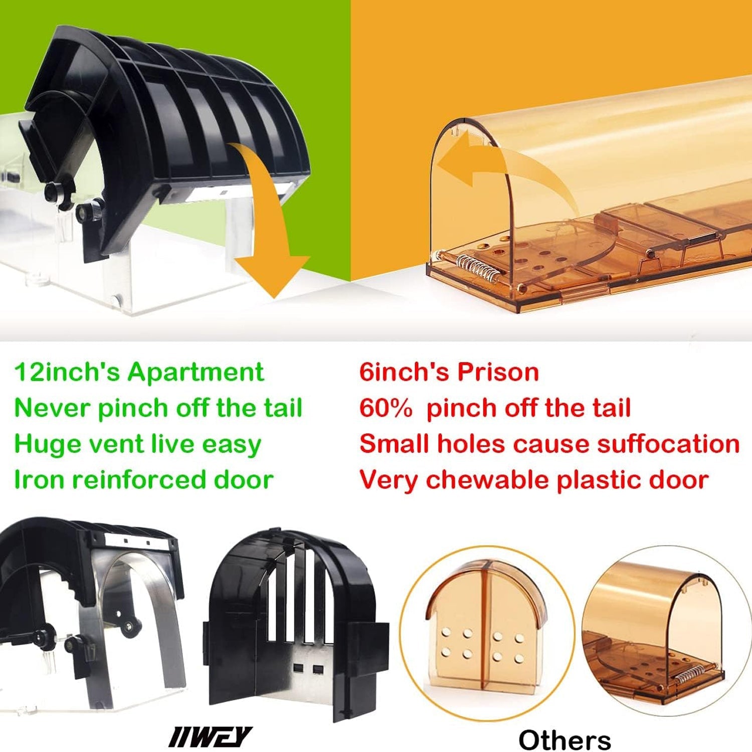 PesieRox Humane Catch-And-Release Design With Ventilation Holes