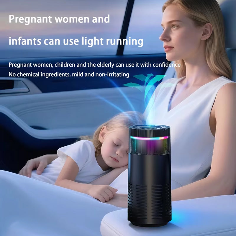 PestyEco Car Air Purifier – 105°C Thermal Formaldehyde Removal & Mijia Negative Ion Technology