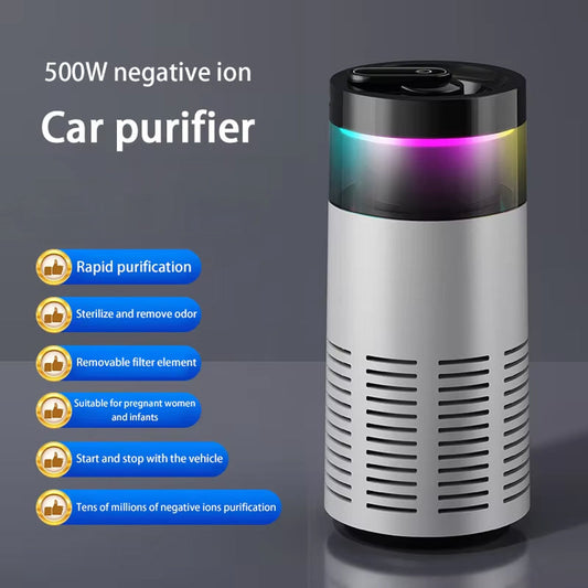 PestyEco Car Air Purifier – 105°C Thermal Formaldehyde Removal & Mijia Negative Ion Technology