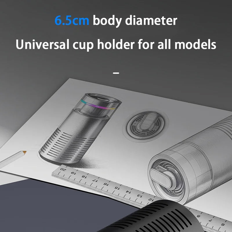 PestyEco Car Air Purifier – 105°C Thermal Formaldehyde Removal & Mijia Negative Ion Technology
