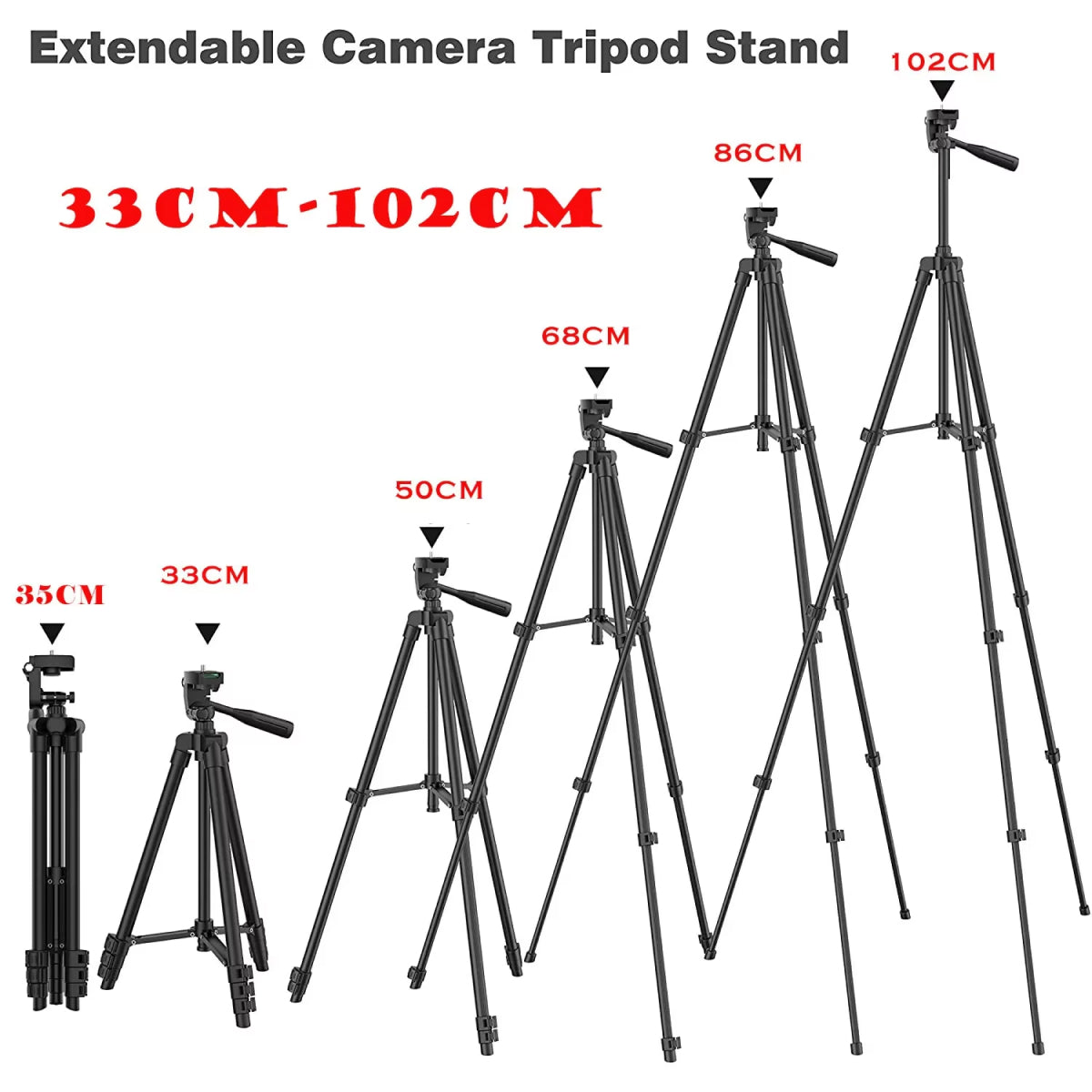 PivotVesa Aluminum Phone Tripod – 360° Versatile Mounting, Bluetooth Remote & Universal Compatibility