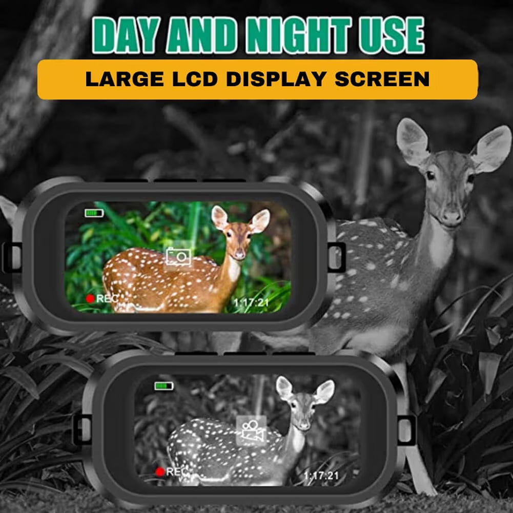 PossNiox Military Night Vision Binoculars – 800m Infrared Range, 10x Zoom & HD Video Recording