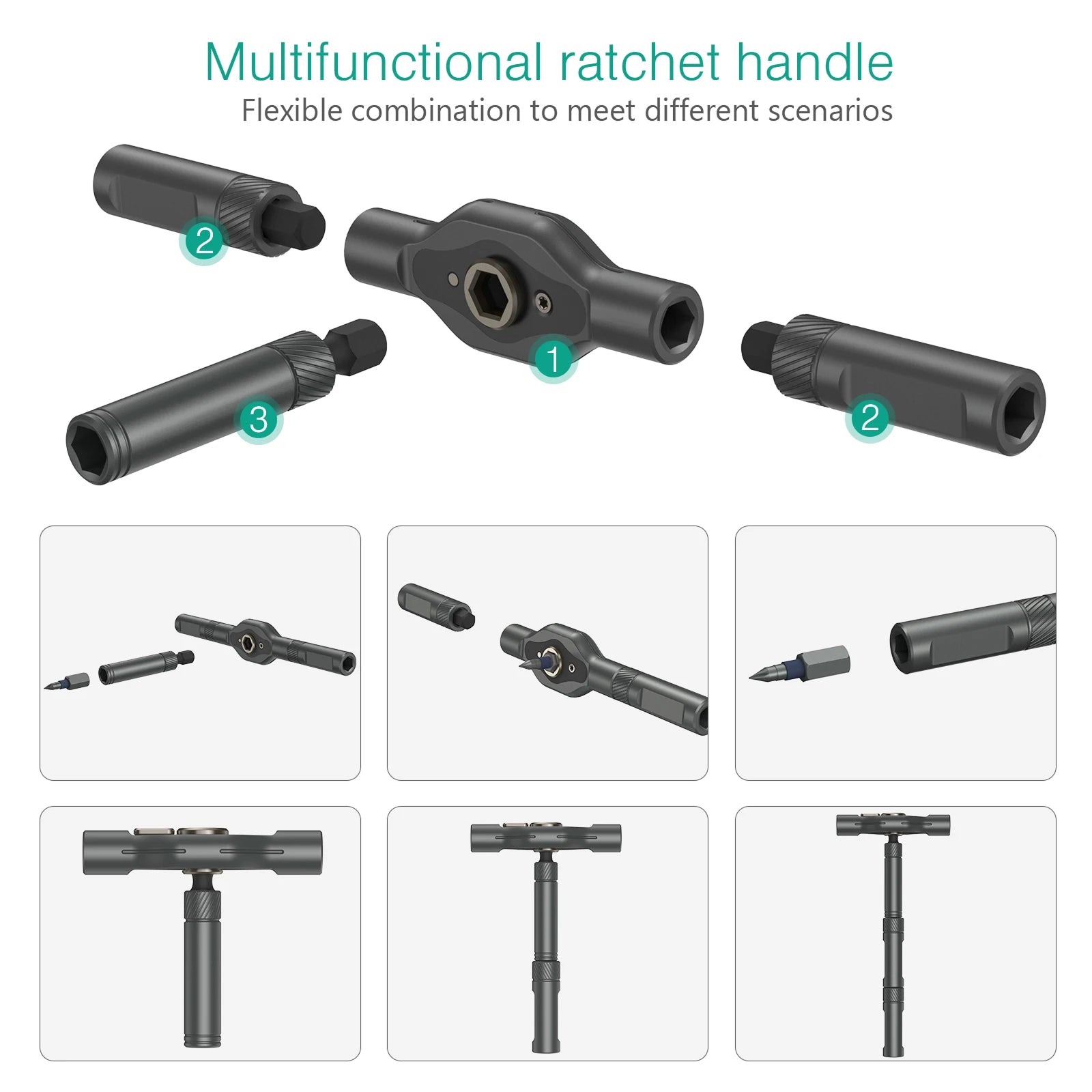 PrecixSal Precision Screwdriver Set - 40-in-1 Ratcheting Tool Kit