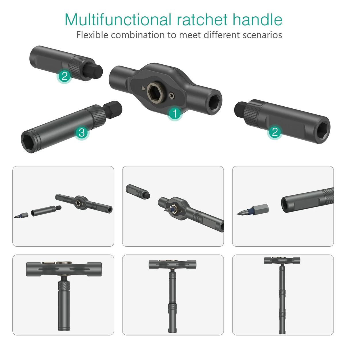 PrecixSal Precision Screwdriver Set - 40-in-1 Ratcheting Tool Kit