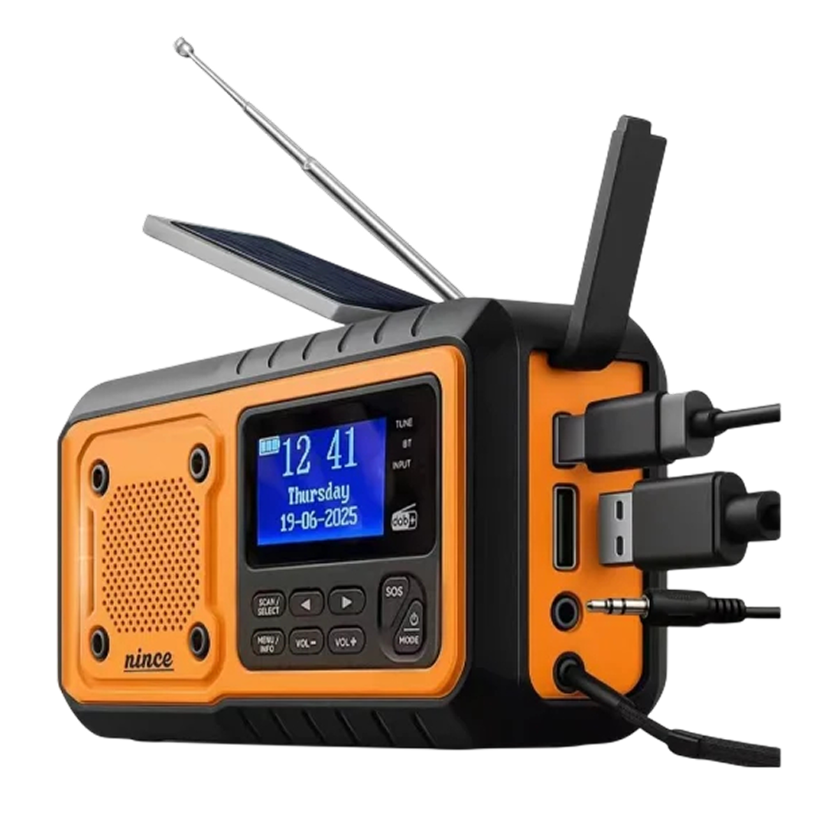 RadivLox Portable DAB/DAB+ Digital Radio – Premium Crystal-Clear Audio, FM Receiver & Emergency Power Bank
