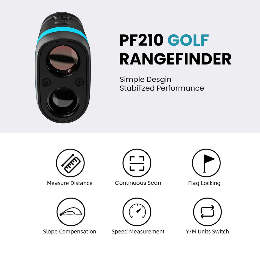 RafixKira High-Precision Golf Rangefinder – 6x Magnification, Slope Compensation & Instant Flag Lock
