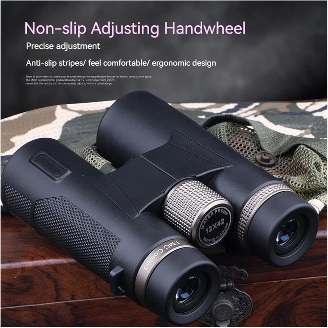 BinWicix 12x42 Hunting Binoculars ED Glass IP67 Waterproof A5 Zeiss Red Coating