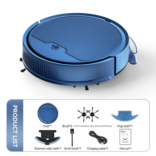 ScrubBoto 3-in-1 Smart Robot Vacuum & Mop – 2000Pa Strong Suction, 6.8cm Ultra-Slim & App Control