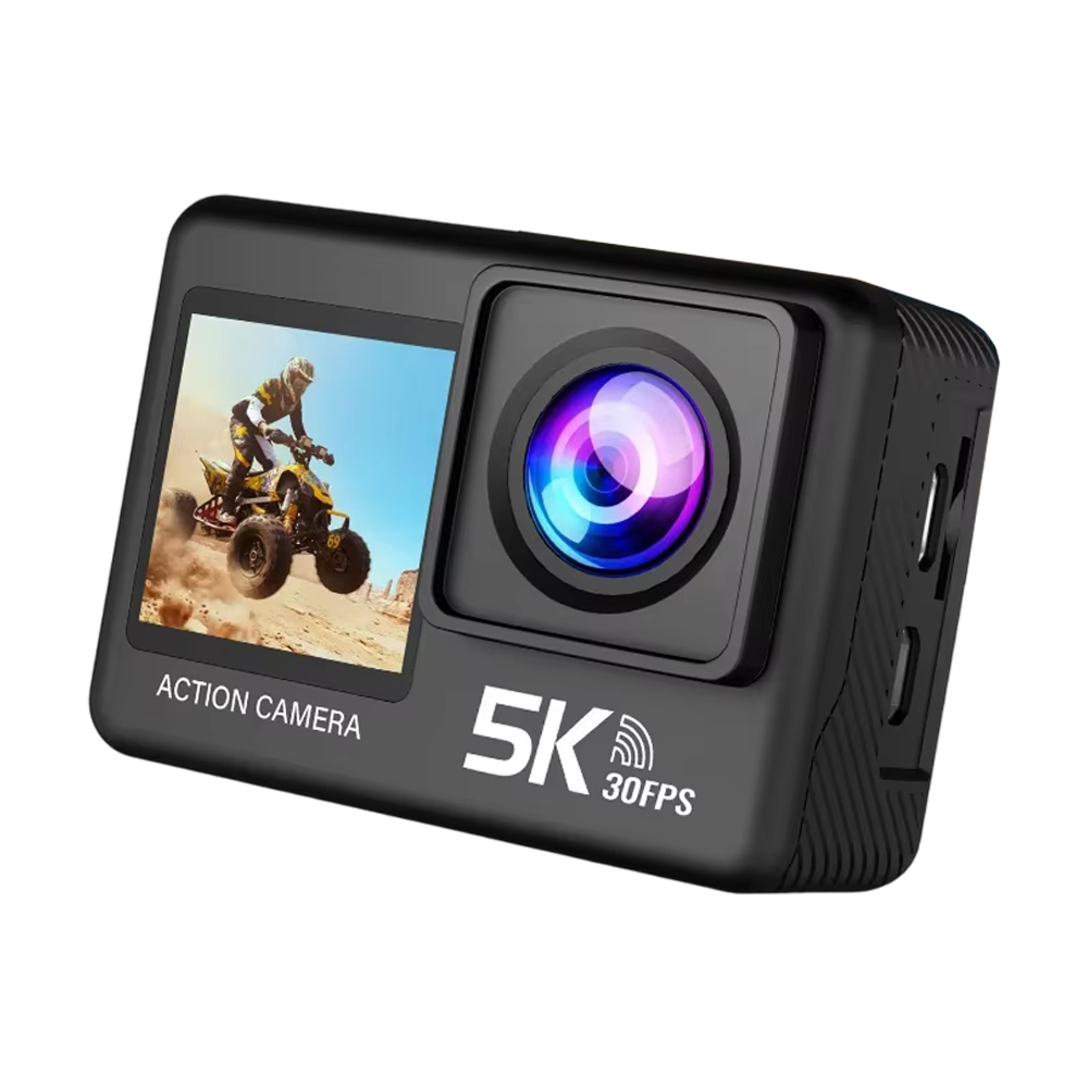 SeenFros 5K Ultra HD Action Camera – Sony 386 Sensor, Dual Screen Vlogging Design & 50MP Photo Clarity