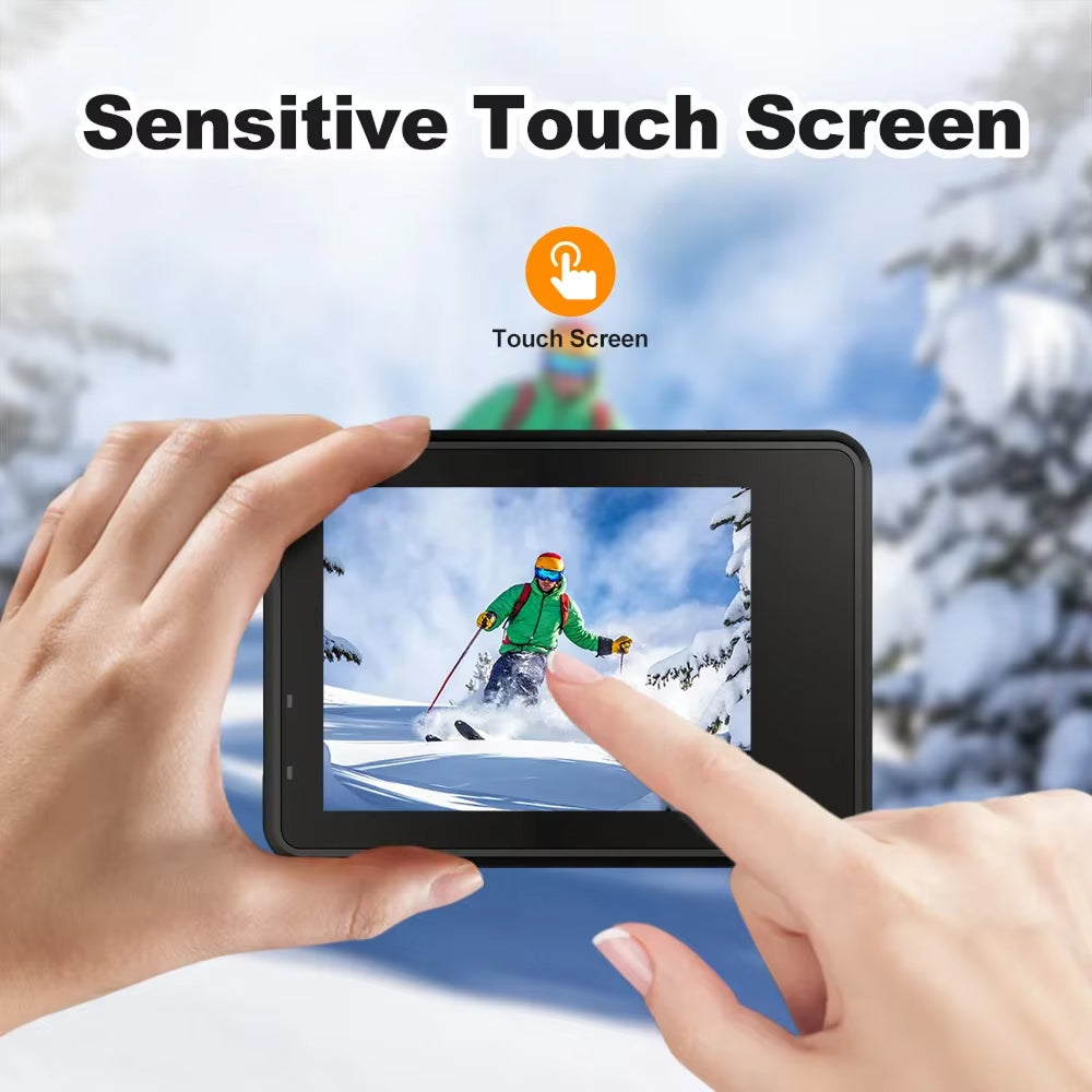 SeenFros 5K Ultra HD Action Camera – Sony 386 Sensor, Dual Screen Vlogging Design & 50MP Photo Clarity