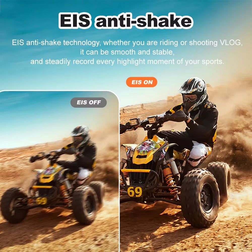 SeenFros 5K Ultra HD Action Camera – Sony 386 Sensor, Dual Screen Vlogging Design & 50MP Photo Clarity