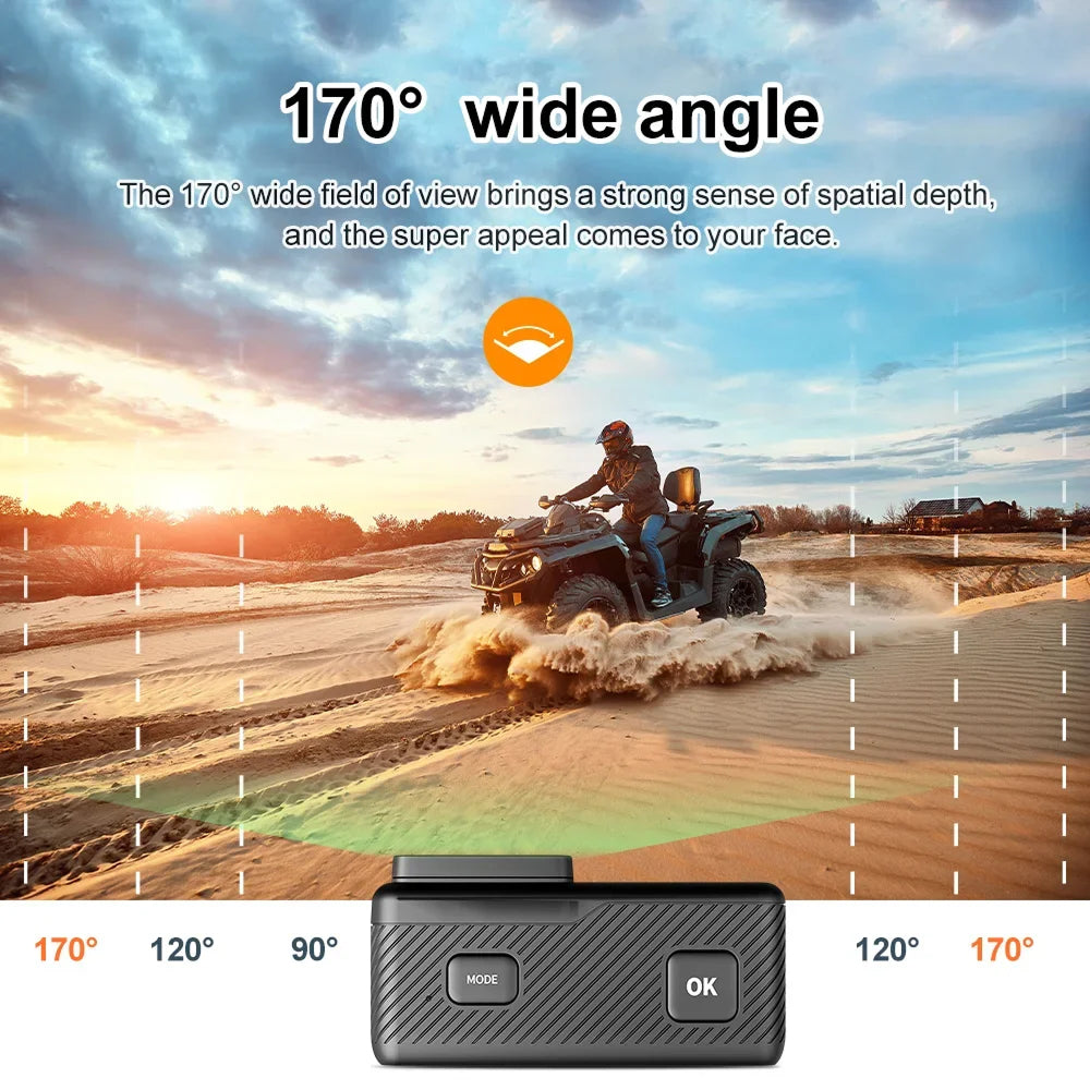 SeenFros 5K Ultra HD Action Camera – Sony 386 Sensor, Dual Screen Vlogging Design & 50MP Photo Clarity