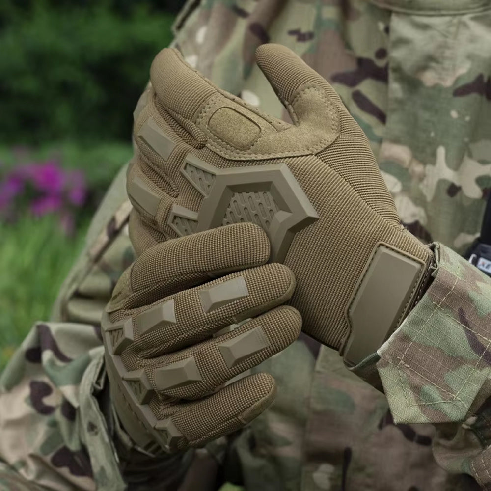 ShoGlovix Tactical Shooting Gloves – Full Finger Touchscreen Microfiber with Reinforced Palm
