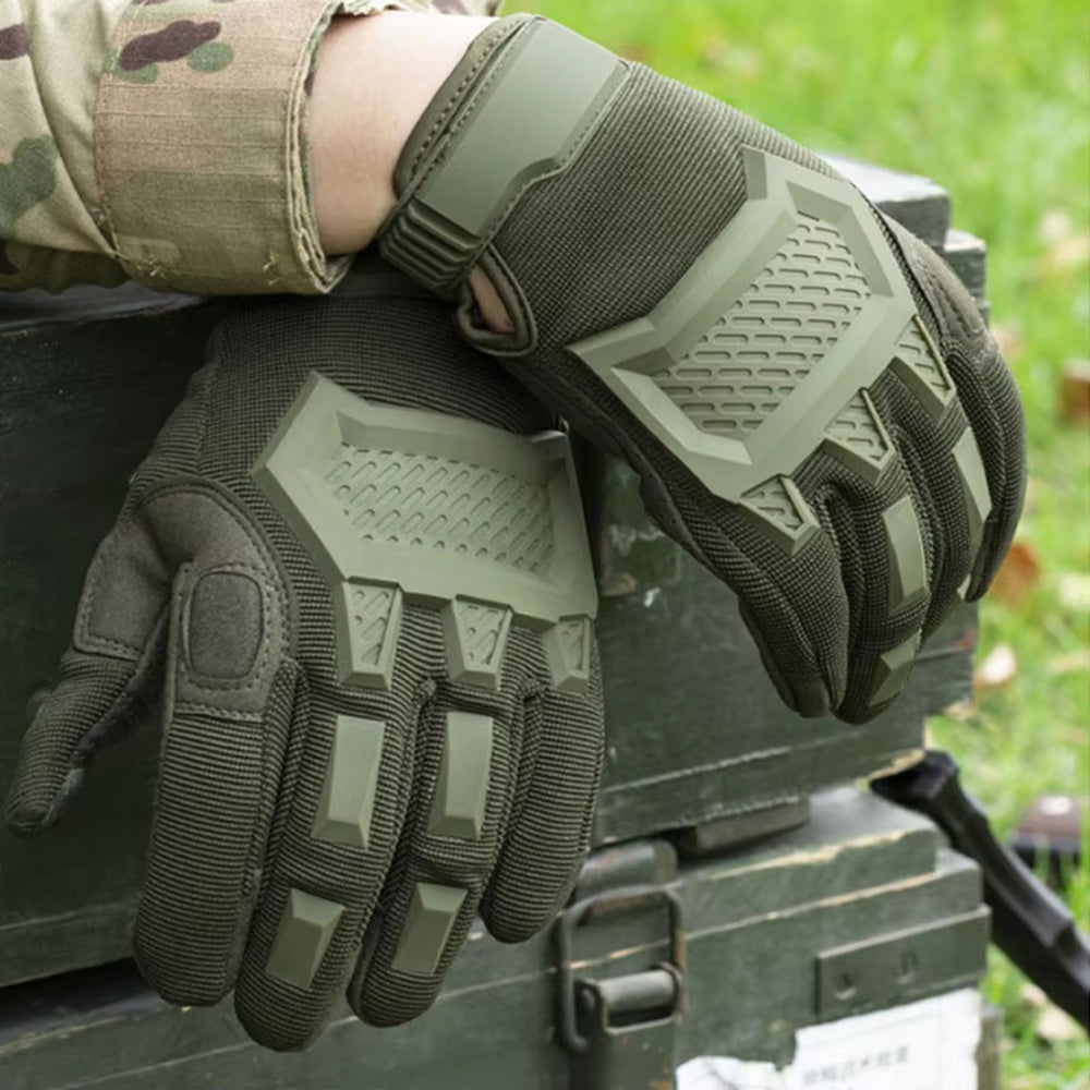 ShoGlovix Tactical Shooting Gloves – Full Finger Touchscreen Microfiber with Reinforced Palm