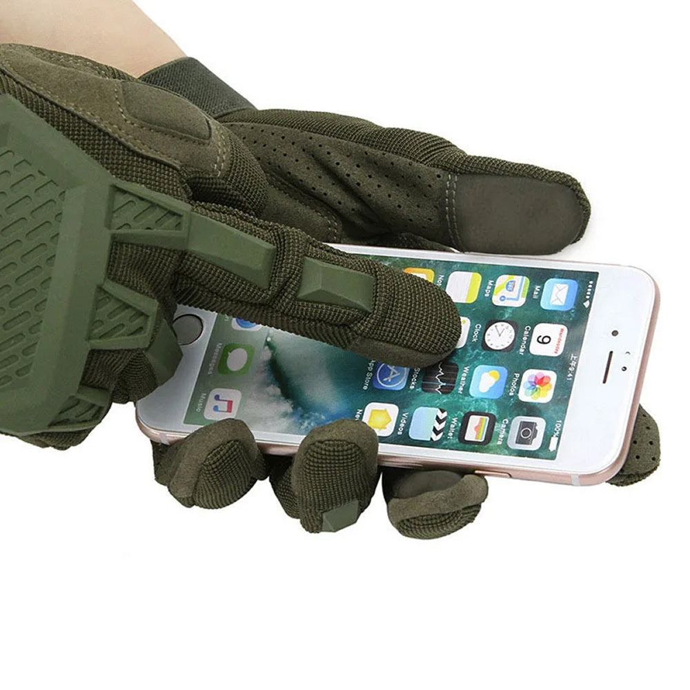 ShoGlovix Tactical Shooting Gloves – Full Finger Touchscreen Microfiber with Reinforced Palm