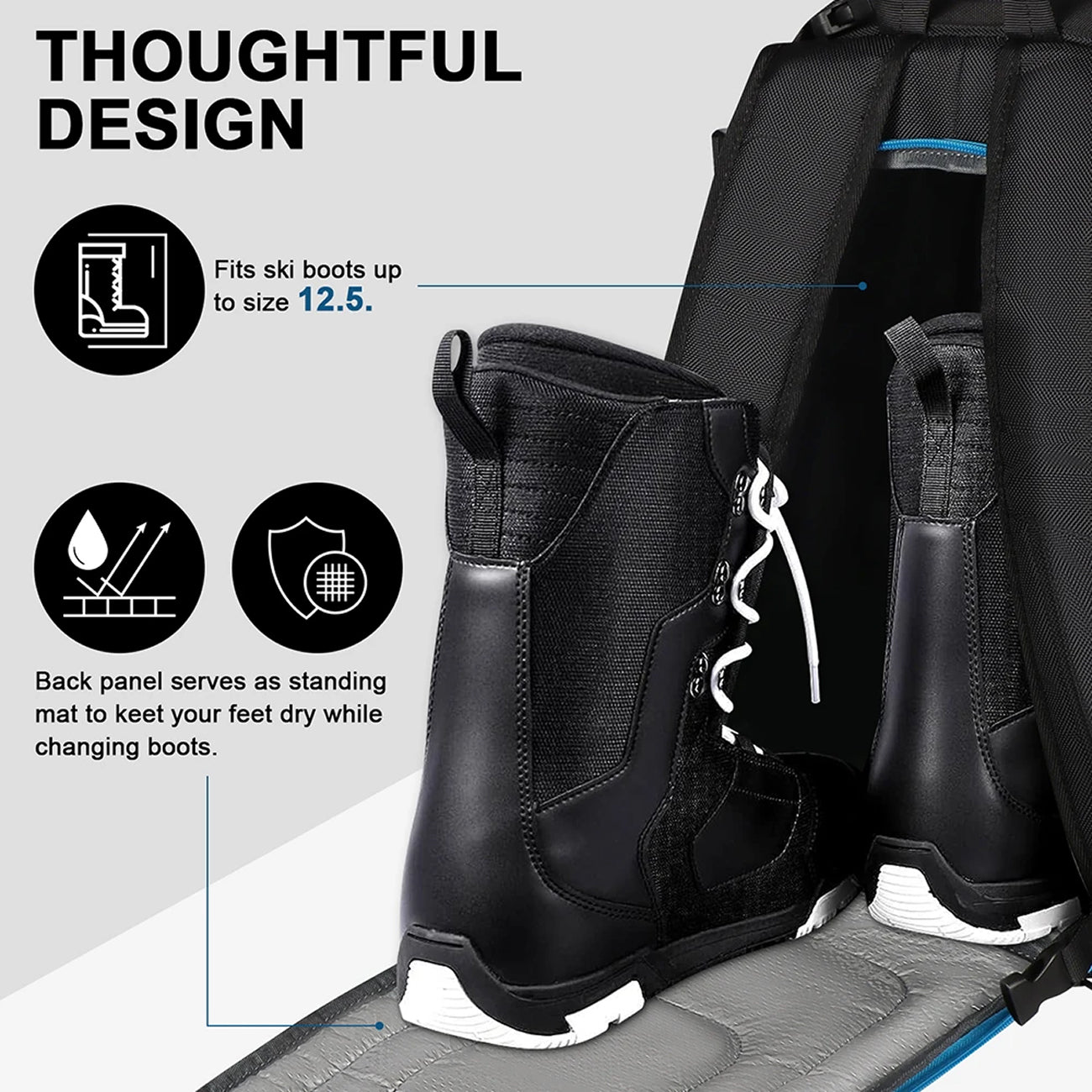 SkimiPack 50 Litre Three-Compartment Optimised Gear Layout