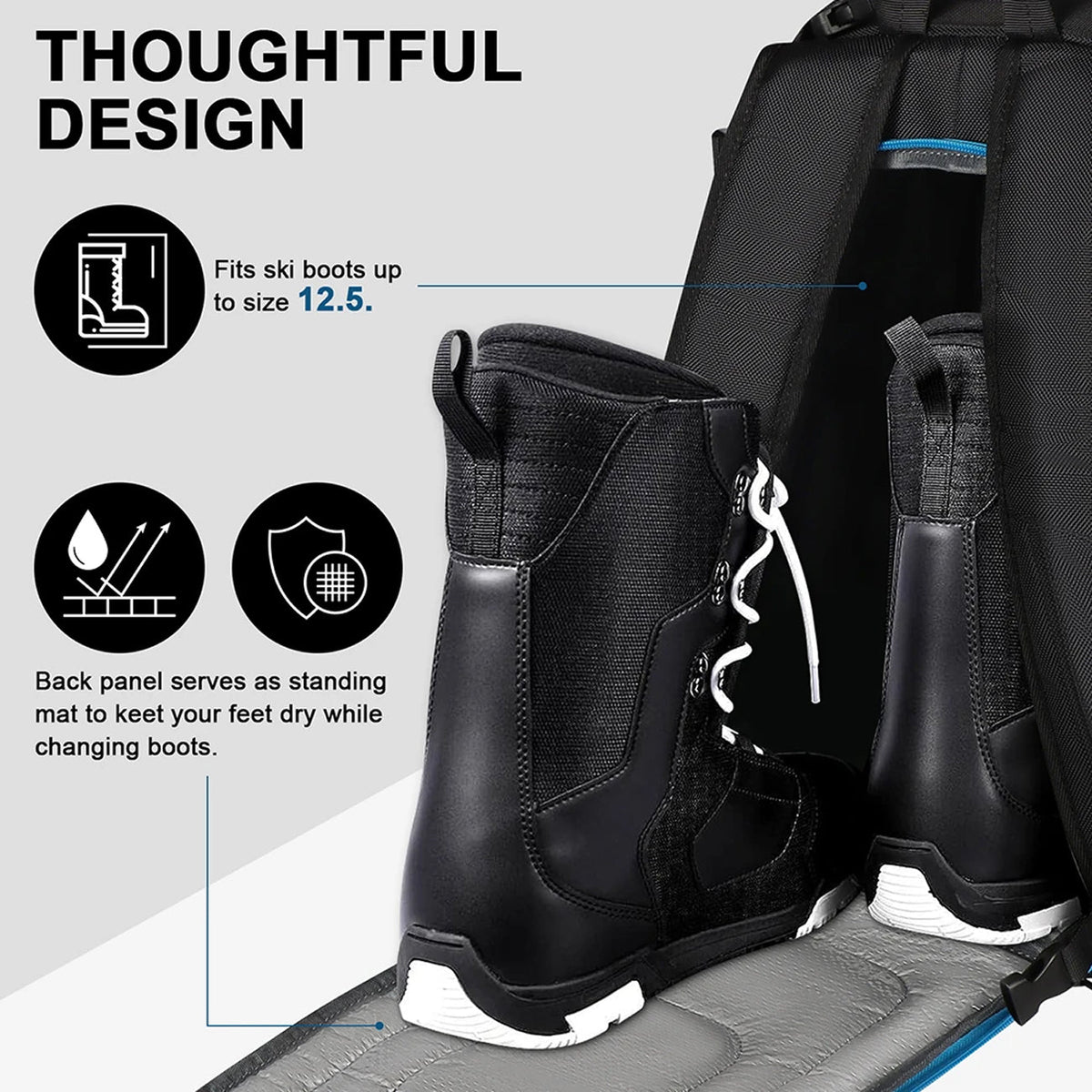 SkimiPack 50 Litre Three-Compartment Optimised Gear Layout