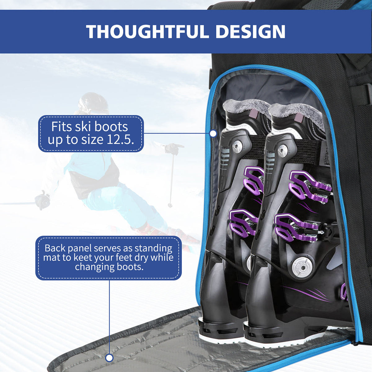 SkimiPack 50 Litre Three-Compartment Optimised Gear Layout
