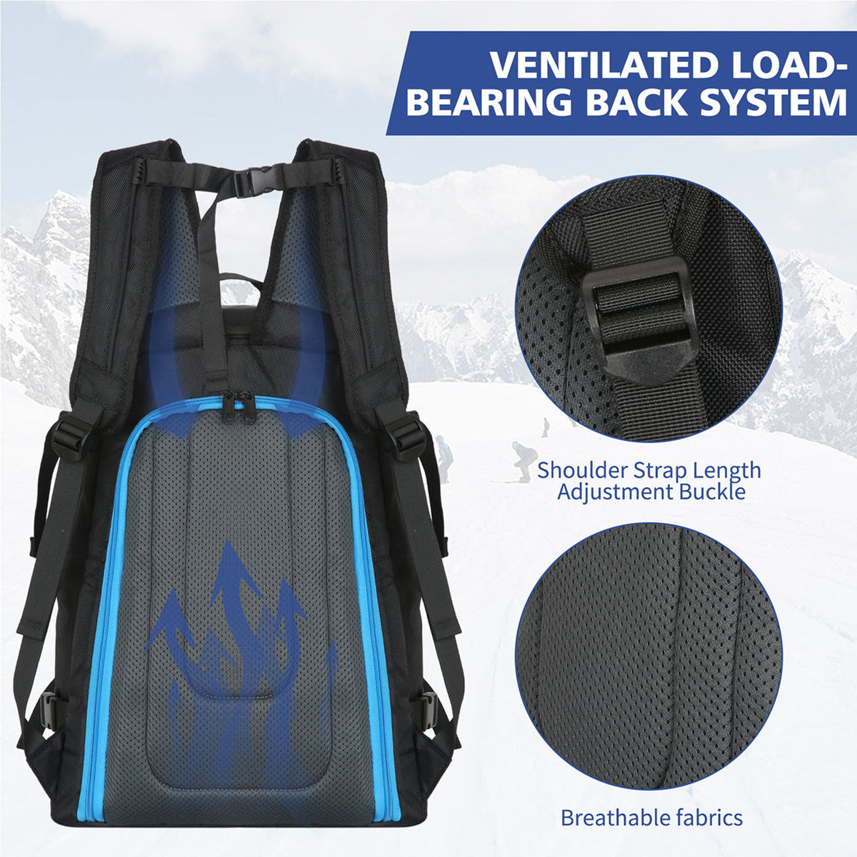 SkimiPack 50 Litre Three-Compartment Optimised Gear Layout