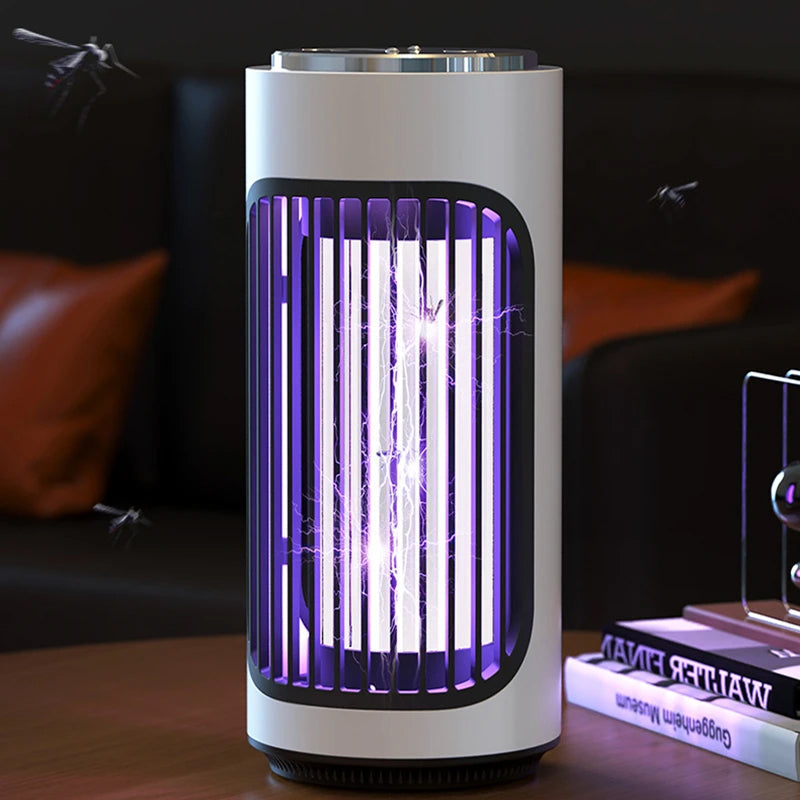 SlayInsec Electric Mosquito Zapper – 4000V High-Power Grid, UV Light Attractant & Safety Protection