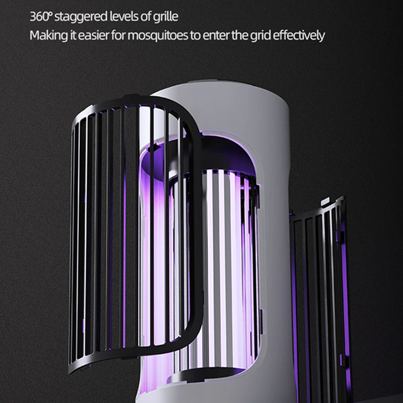 SlayInsec Electric Mosquito Zapper – 4000V High-Power Grid, UV Light Attractant & Safety Protection