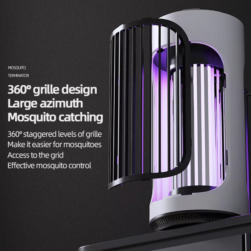 SlayInsec Electric Mosquito Zapper – 4000V High-Power Grid, UV Light Attractant & Safety Protection