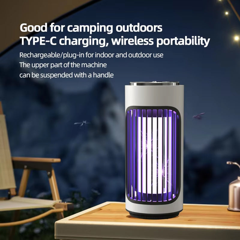 SlayInsec Electric Mosquito Zapper – 4000V High-Power Grid, UV Light Attractant & Safety Protection