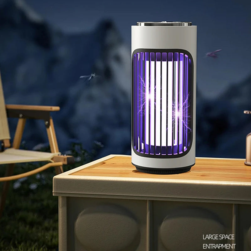 SlayInsec Electric Mosquito Zapper – 4000V High-Power Grid, UV Light Attractant & Safety Protection