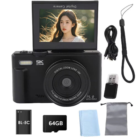 SnapPrux Professional DSLR Camera – 48MP Ultra HD Photography, 16X Digital Zoom & 3.0" Tilt Screen