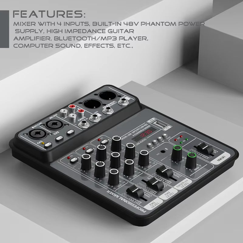 SoundVexe Four-Channel Professional EQ And 99 Digital Effects