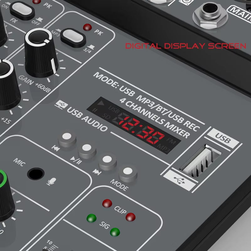 SoundVexe Four-Channel Professional EQ And 99 Digital Effects