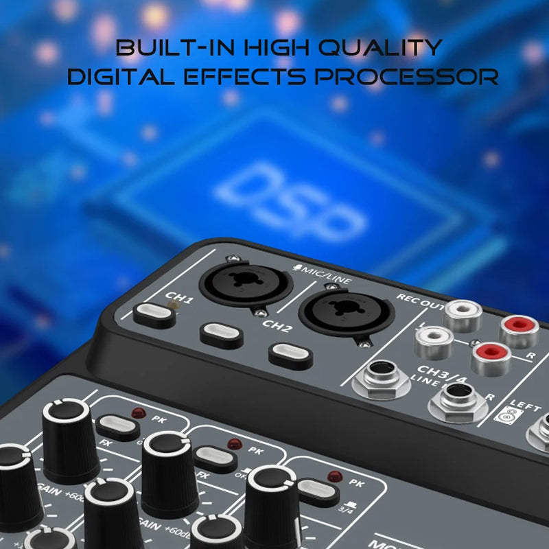 SoundVexe Four-Channel Professional EQ And 99 Digital Effects