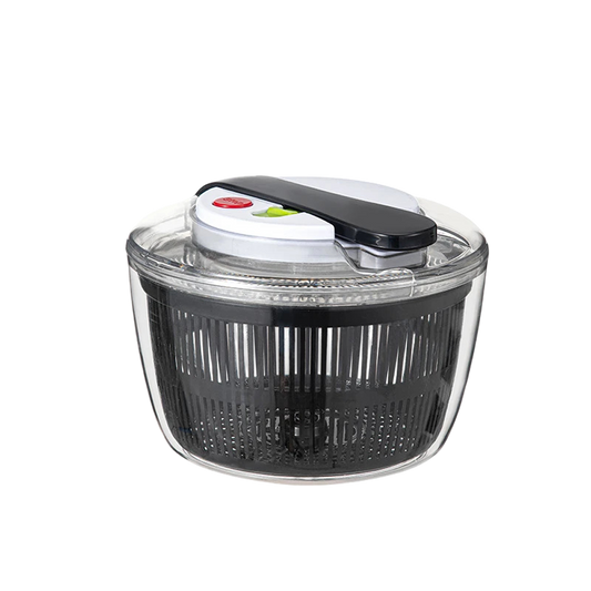 SpiSalix Large Salad Spinner – Easy-Lever Crank, Non-Slip Base & BPA-Free Vegetable Washer
