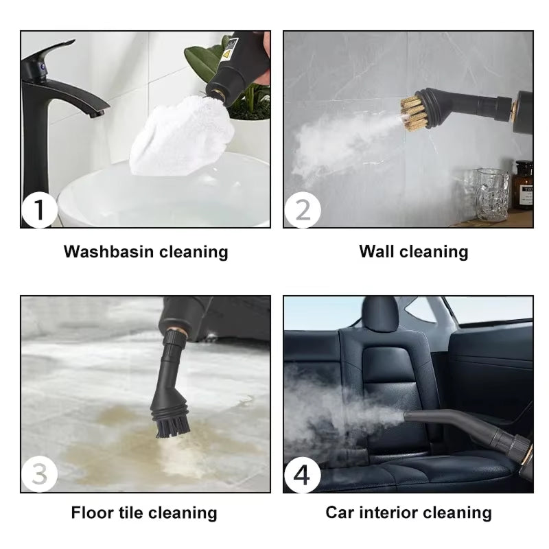 Steamixci 2500W High-Pressure Steam Cleaner – 6-Gear Adjustable Handheld Sanitizer for Home & Car